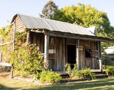 Image of an older building that is at the Historical Museum.